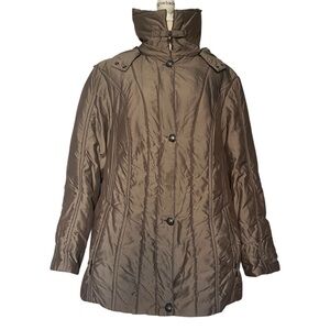 Gelco Brown Hooded Puffer Coat Size XL
